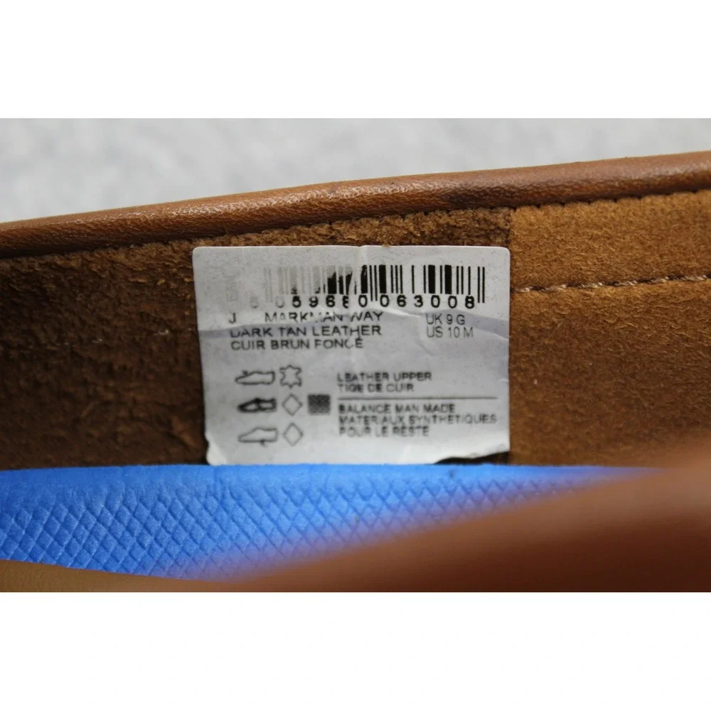 Clarks Loafers Mens 10 Dark Tan Markman Way Penny Driver Leather Extreme Comfort